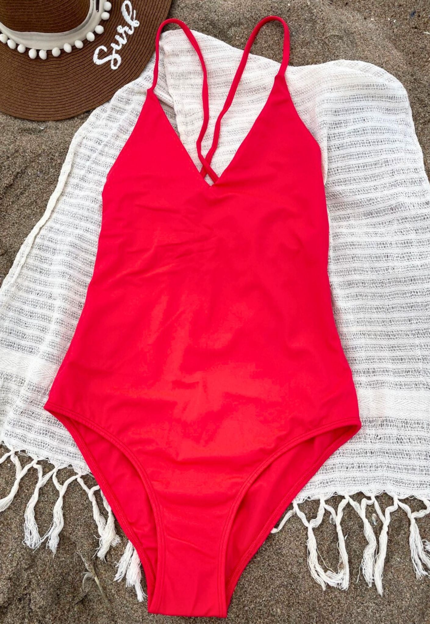 Tie Back One-Piece Swimsuit